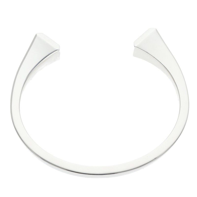 Hermes Clou de Forge Silver Bangle ST — view 4