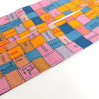 Hermes Twilly Bolduc Check Silk Orange Multicolor Scarf — view 4