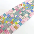 Hermes Twilly Bolduc Check Silk Gray Multicolor Pastel — view 3