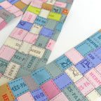 Hermes Twilly Bolduc Check Silk Gray Multicolor Pastel — view 5