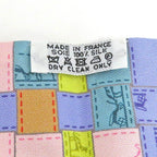 Hermes Twilly Bolduc Check Silk Gray Multicolor Pastel — view 5