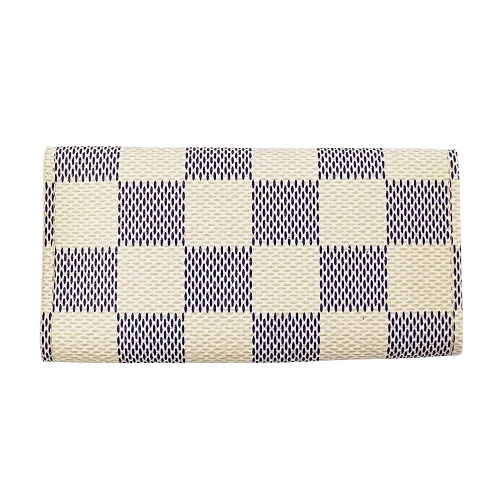 Louis Vuitton Key Case Damier Azur 4 Multicles White — view 2