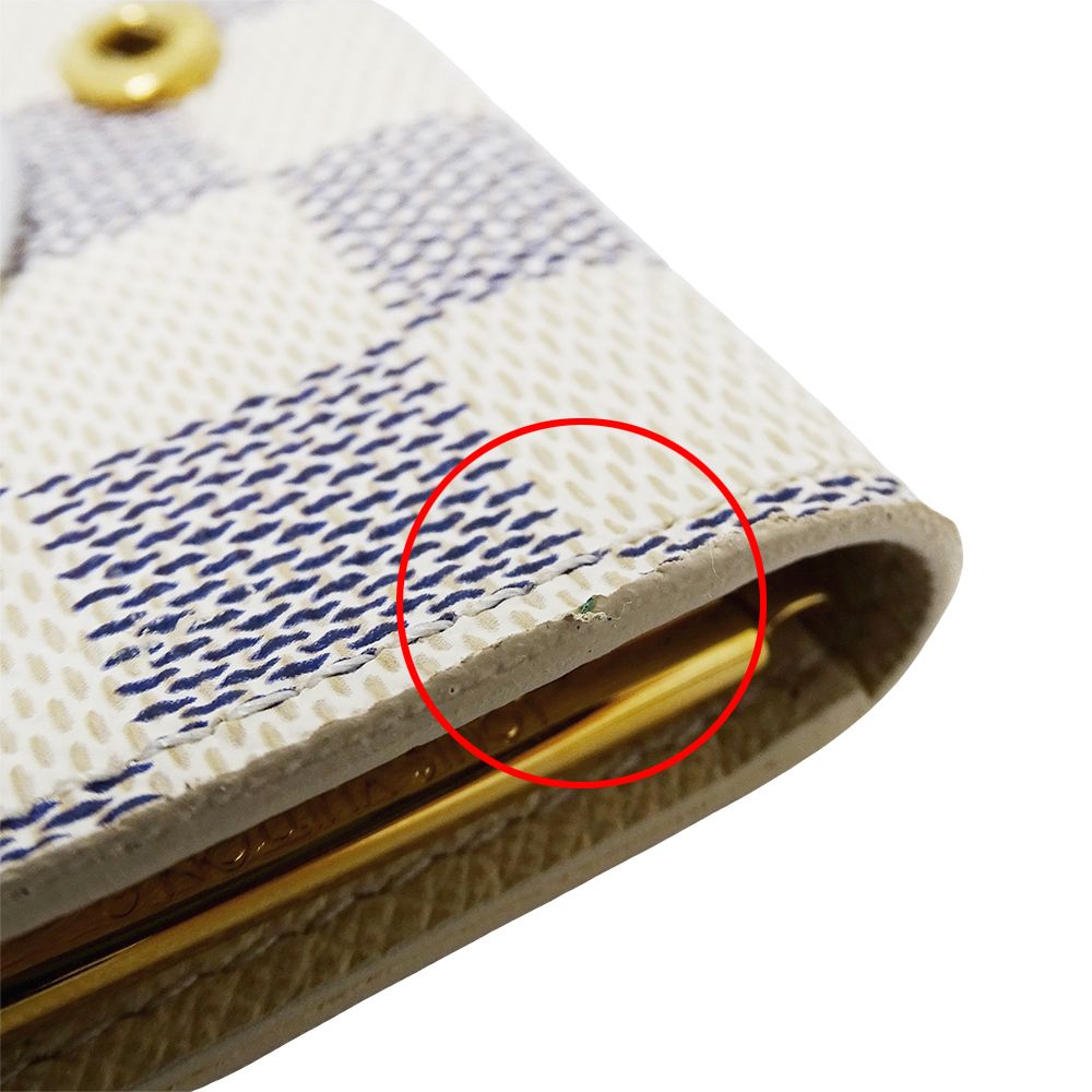Louis Vuitton Key Case Damier Azur 4 Multicles White — view 8