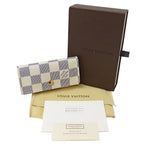 Louis Vuitton Key Case Damier Azur 4 Multicles White — view 6