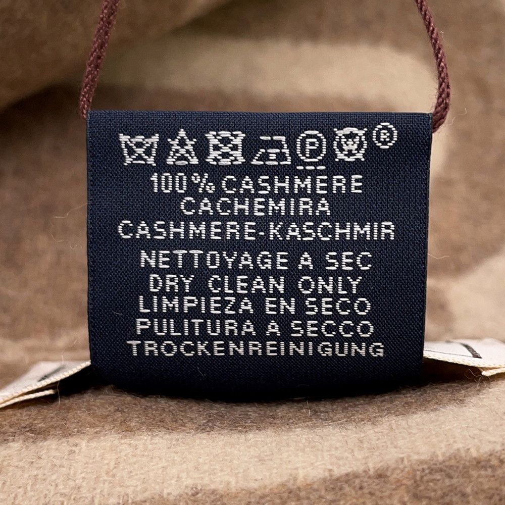 Hermes Scarf Click Se Nue Cashmere Shawl Brown Marron-glace Cles — view 5