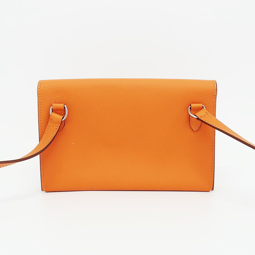 Hermes Nap to Go Shoulder Bag Orange Silver Manufactu — view 2