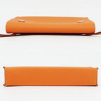 Hermes Nap to Go Shoulder Bag Orange Silver Manufactu — view 3