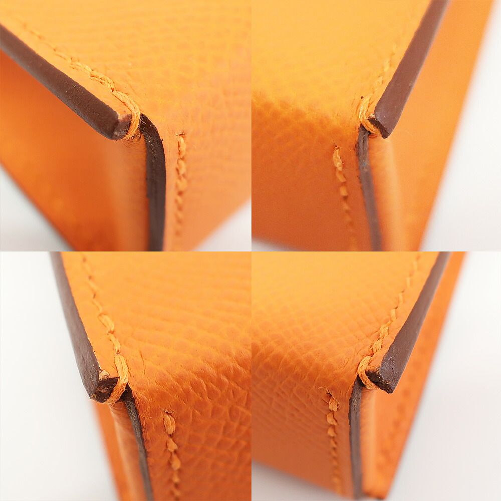 Hermes Nap to Go Shoulder Bag Orange Silver Manufactu — view 5