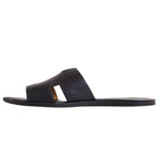 Hermes Sandals Izmir Logo Leather Shoes — view 7