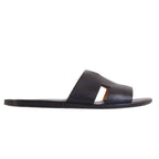 Hermes Sandals Izmir Logo Leather Shoes — view 6