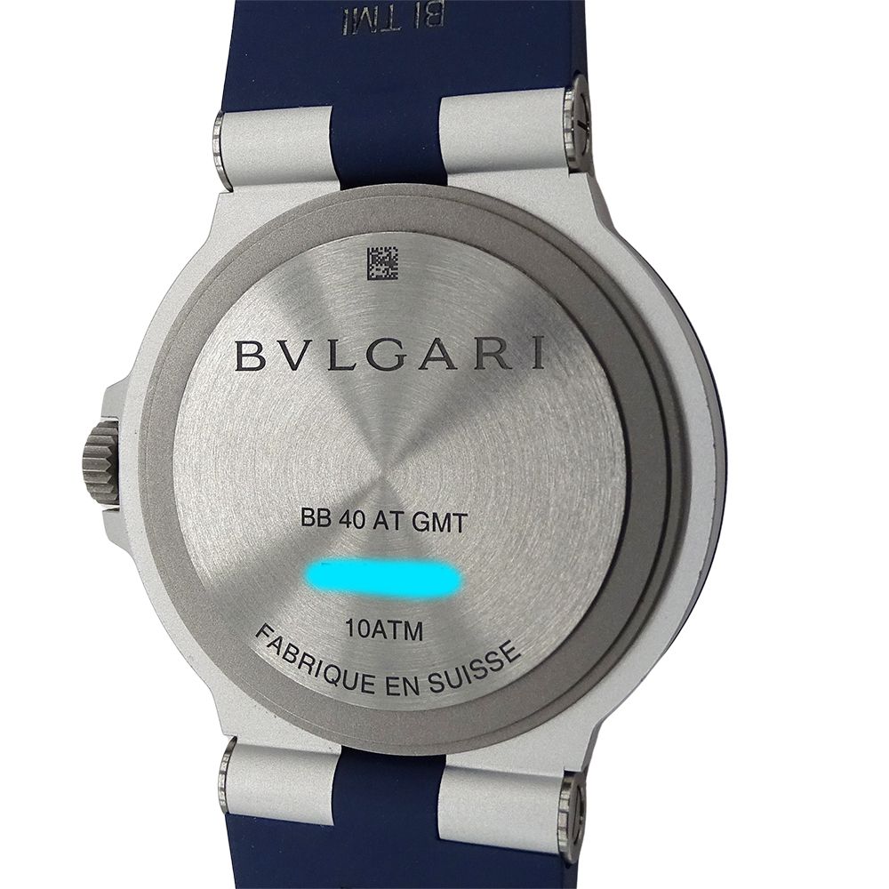 Bvlgari Watch Aluminum Gmt Date Automatic Winding at Rubber — view 6