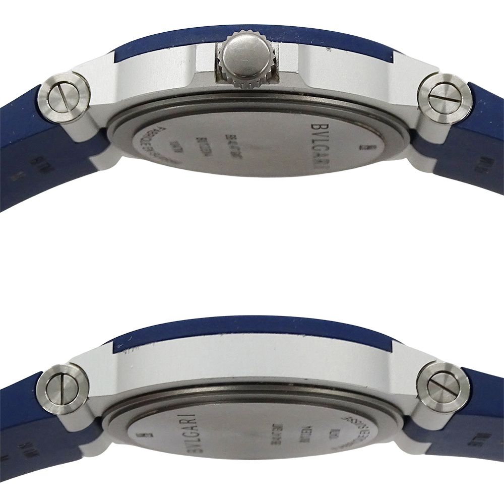 Bvlgari Watch Aluminum Gmt Date Automatic Winding at Rubber — view 3