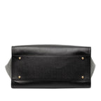 Chanel Deauville Logo Stud Tote Shoulder Bag 2-Way Black Caviar Leather — view 3