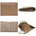 Prada Bifold Wallet Beige Folding Saffiano Leather — view 2