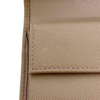 Prada Bifold Wallet Beige Folding Saffiano Leather — view 7