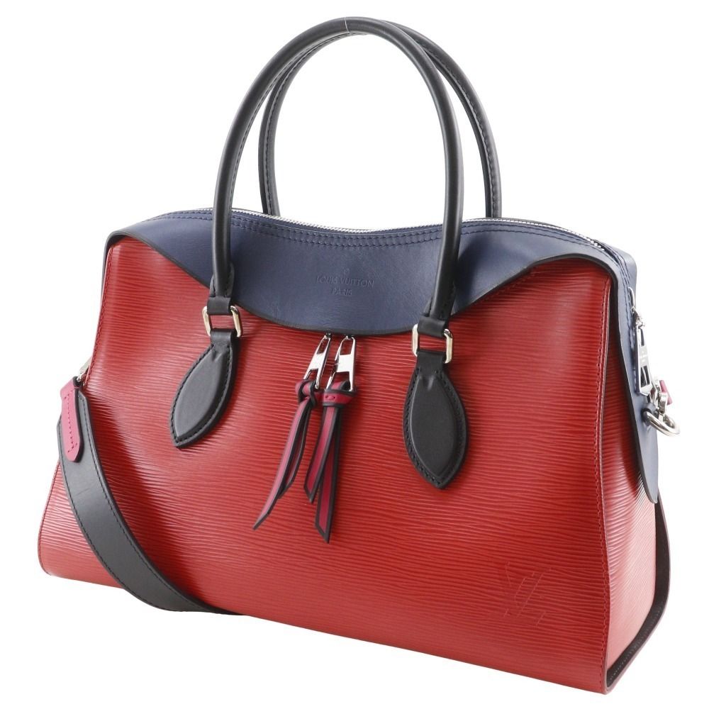 Louis Vuitton Tuilette Tote 2-Way Shoulder Epi Leather Red Navy — view 2