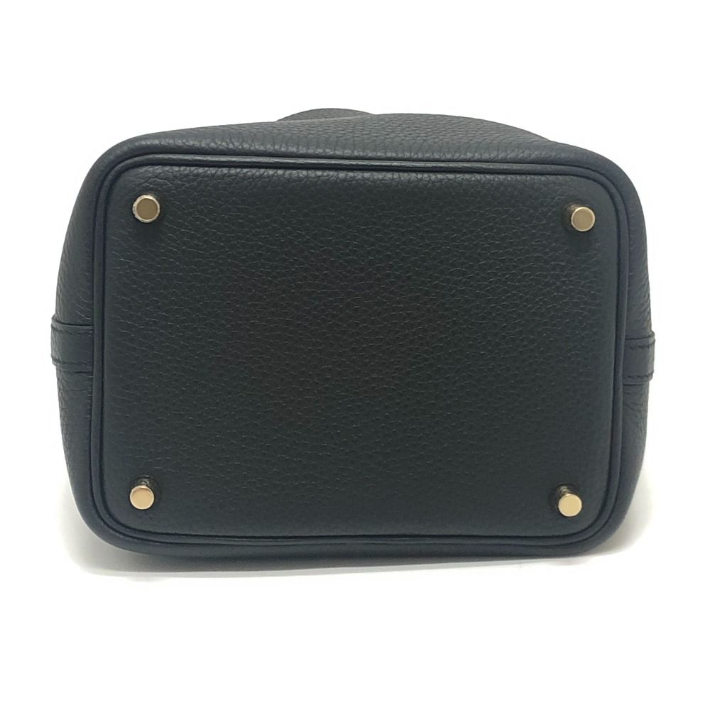 Hermes Handbag Picotin Lock PM Taurillon Morris Black — view 5