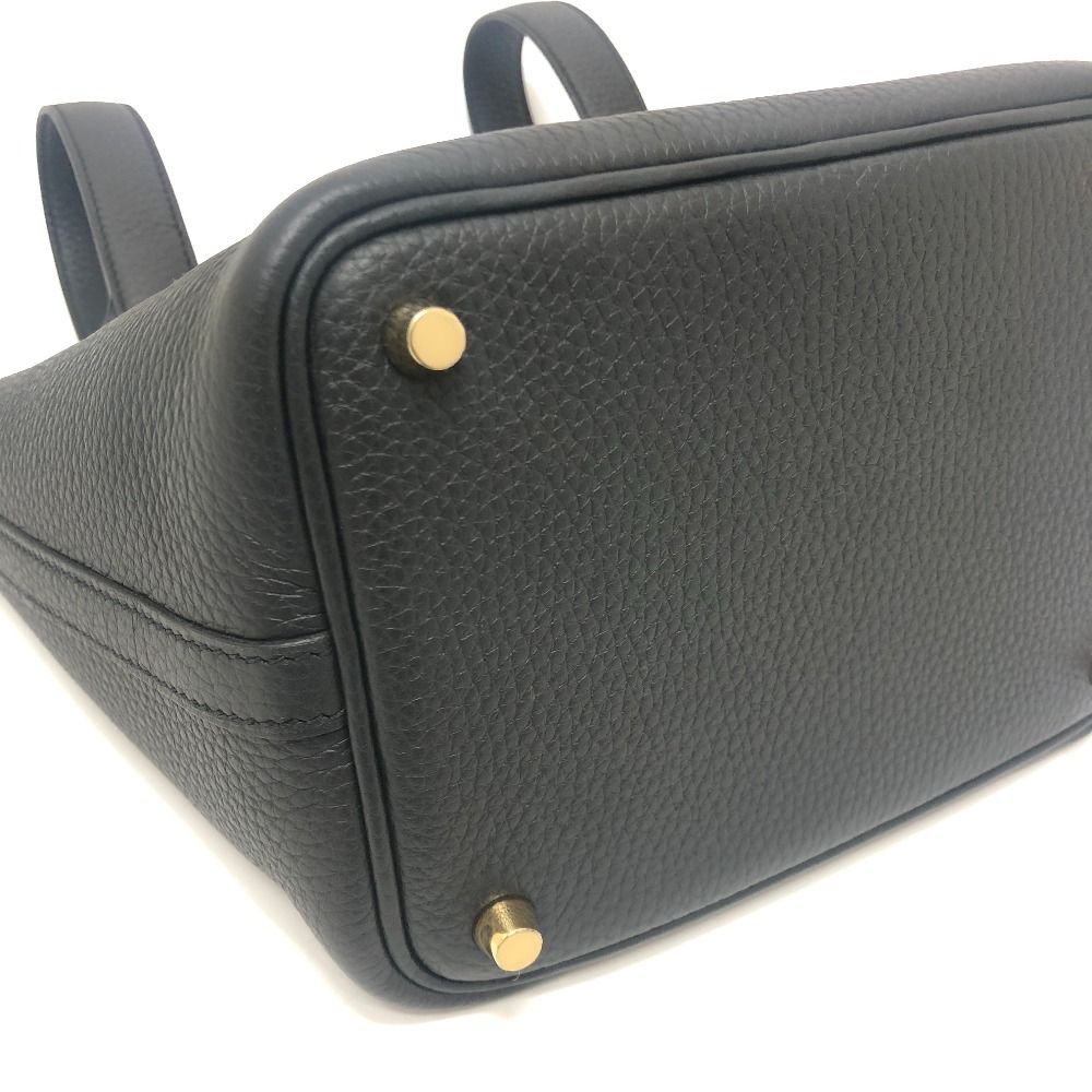 Hermes Handbag Picotin Lock PM Taurillon Morris Black — view 6
