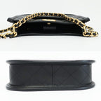 Chanel Hobo Shoulder Bag Black Gold Quilted Lambskin Coco — view 3
