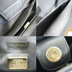 Chanel Hobo Shoulder Bag Black Gold Quilted Lambskin Coco — view 7