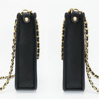Chanel Hobo Shoulder Bag Black Gold Quilted Lambskin Coco — view 4