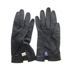 Loewe Gloves Leather Anagram Logo Gold 6.5 Black — view 2