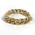 Louis Vuitton Bracelet Chain Links Monogram Metal Gold — view 4