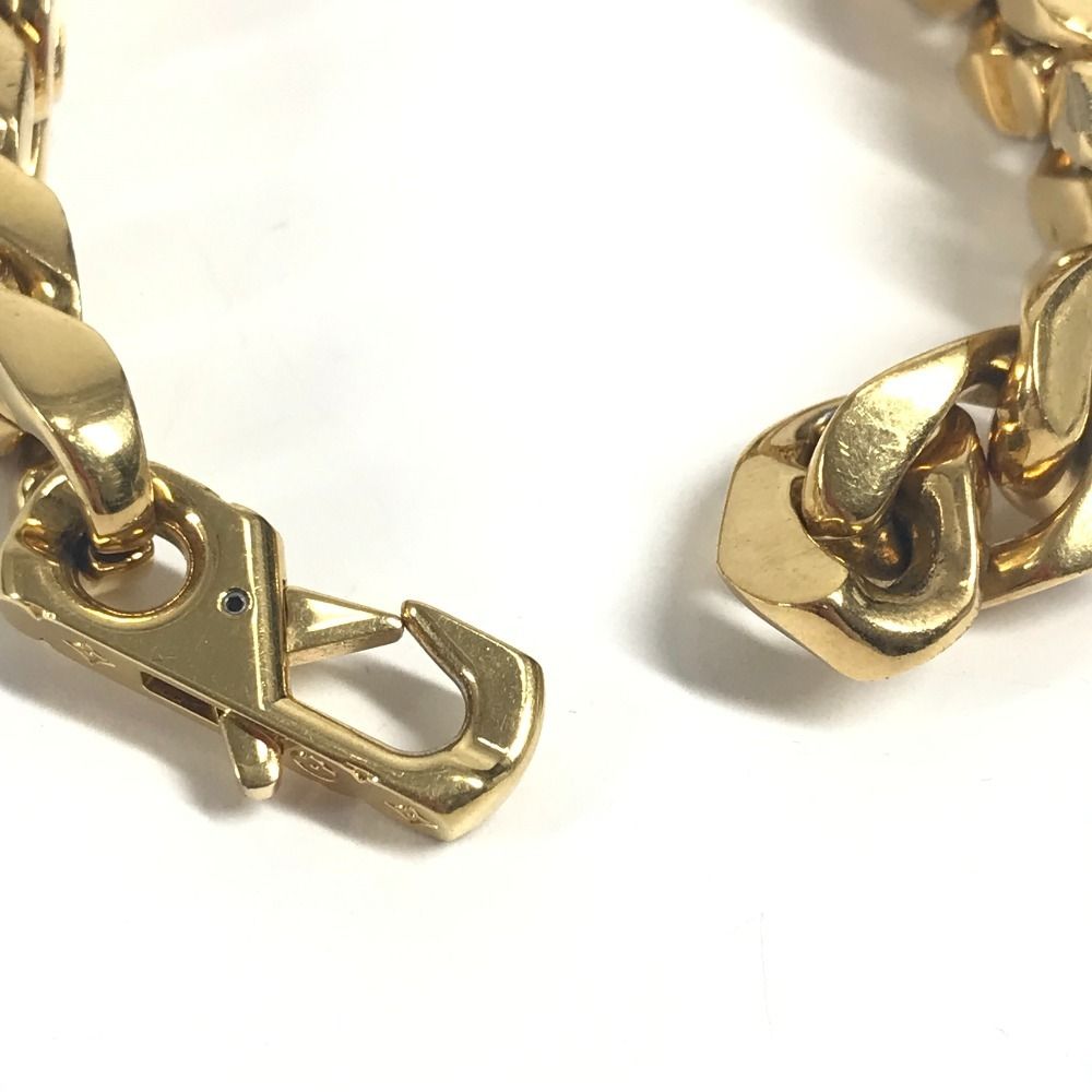 Louis Vuitton Bracelet Chain Links Monogram Metal Gold — view 8