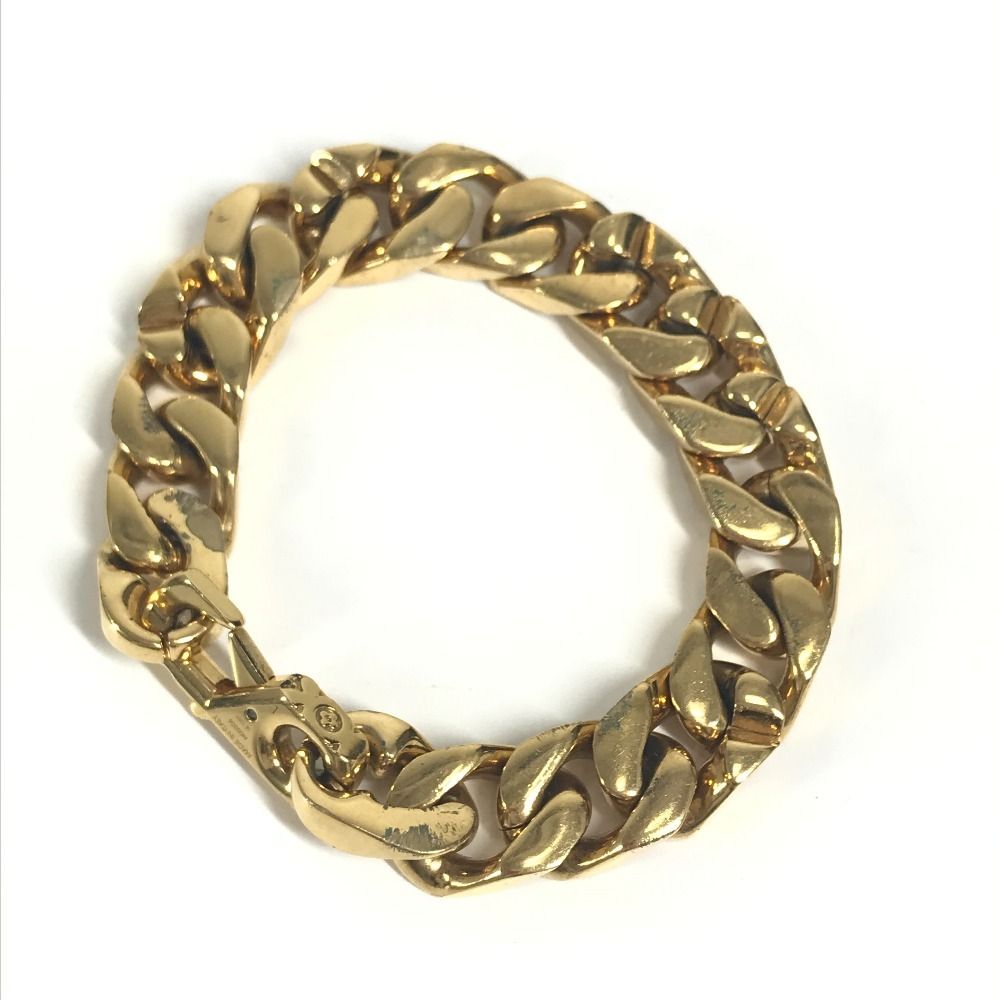 Louis Vuitton Bracelet Chain Links Monogram Metal Gold — view 6