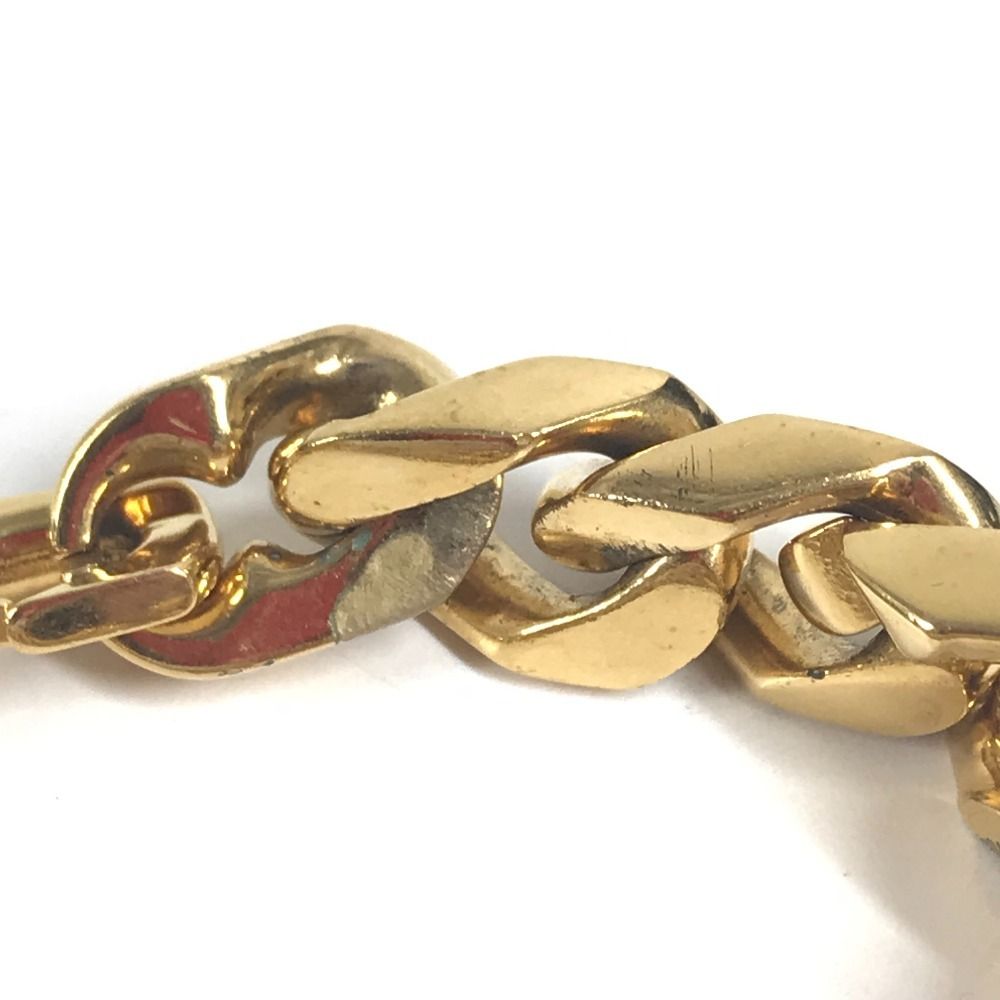 Louis Vuitton Bracelet Chain Links Monogram Metal Gold — view 7