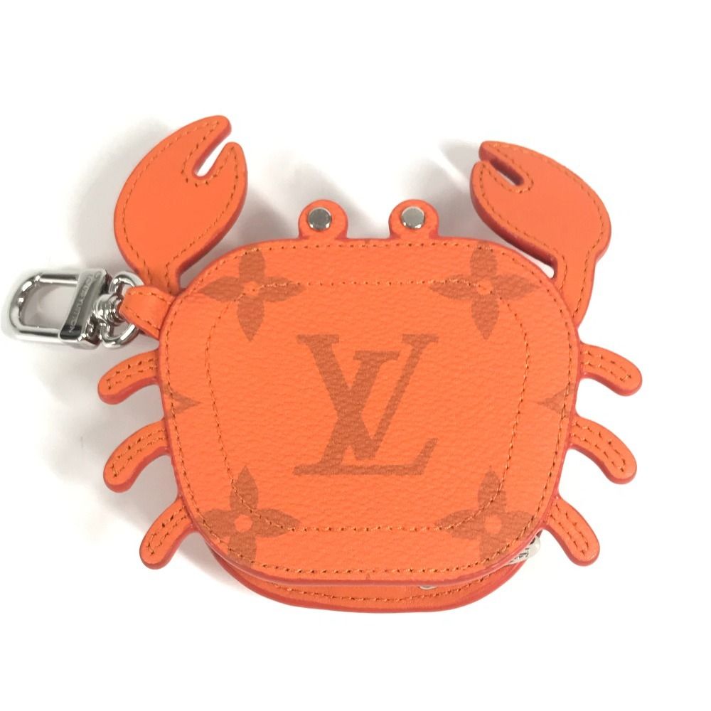 Louis Vuitton Key Holder Bag Charm LV Club Monogram Canvas Orange — view 2