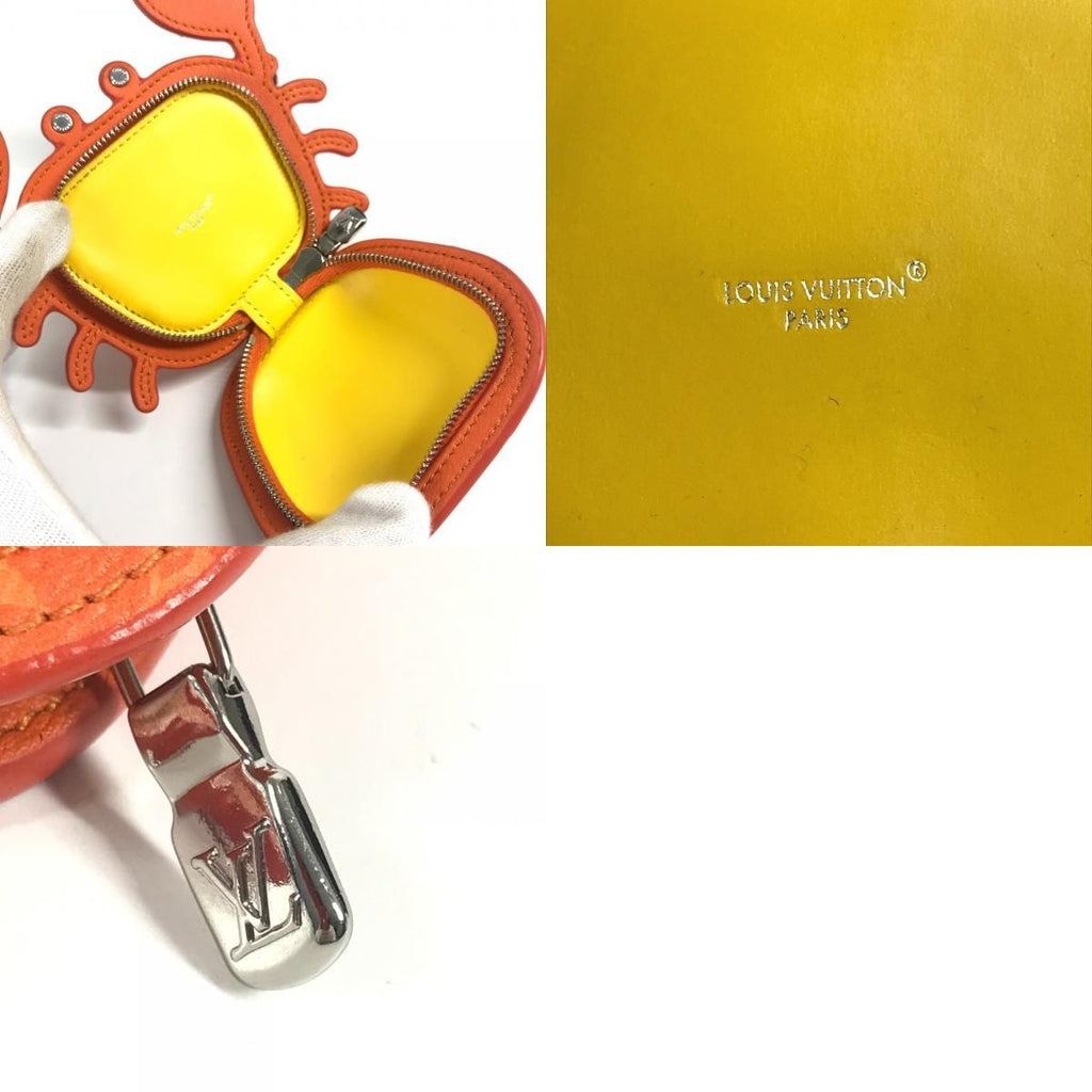 Louis Vuitton Key Holder Bag Charm LV Club Monogram Canvas Orange — view 9