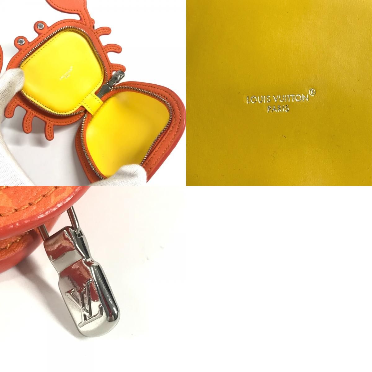 Louis Vuitton Key Holder Bag Charm LV Club Monogram Canvas Orange — view 9