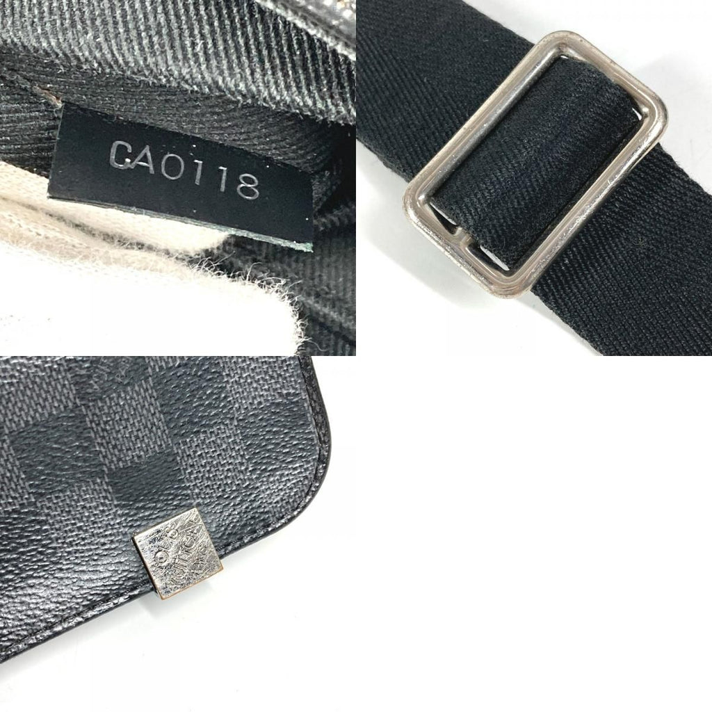 Louis Vuitton Shoulder Bag District PM NM Damier Graphite Canvas Black — view 9