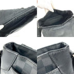 Louis Vuitton Shoulder Bag District PM NM Damier Graphite Canvas Black — view 8