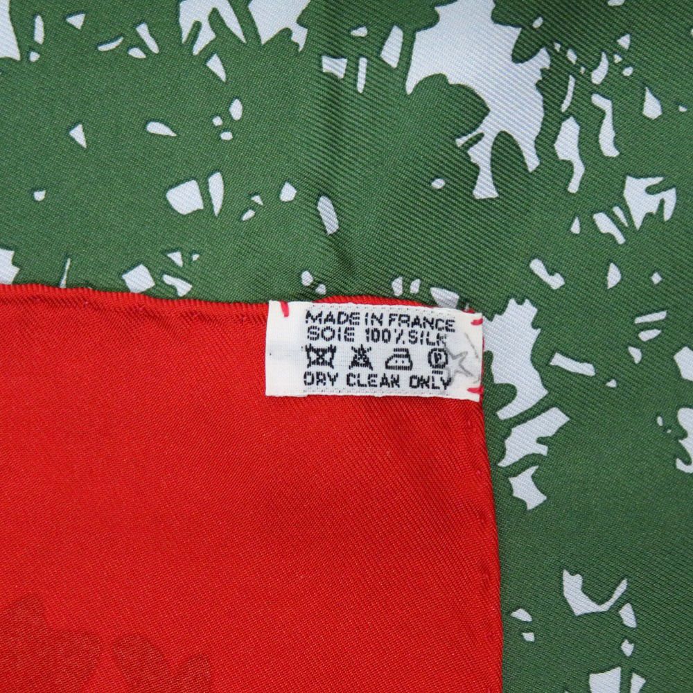 Hermes Carre 90 Marche Flottant du Lac Inle Lake Floating Market Silk Red — view 3