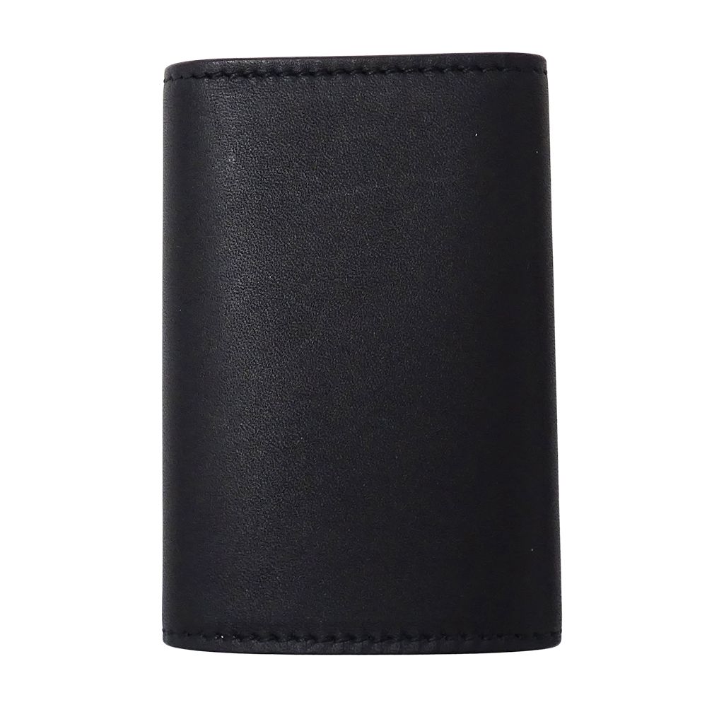 Gucci Key Case 6 Leather Black Compact Small