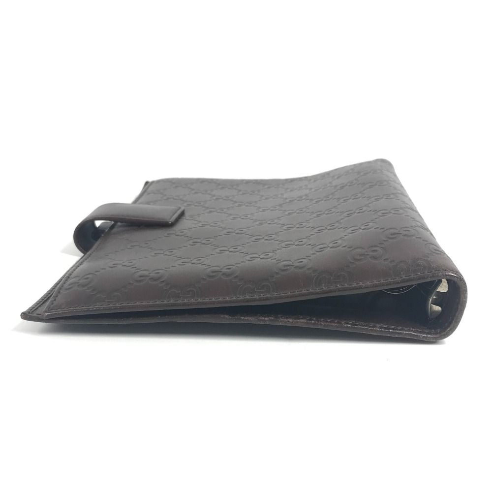 Gucci Note Cover Guccissima Logo GG Leather Brown — view 4