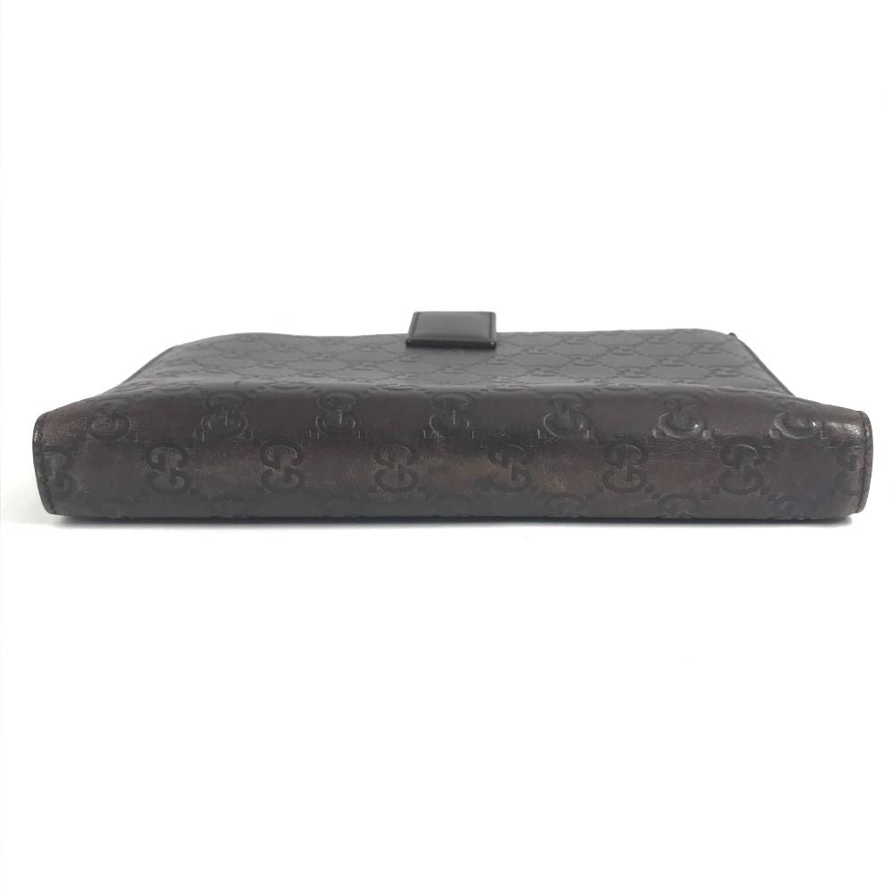 Gucci Note Cover Guccissima Logo GG Leather Brown — view 6