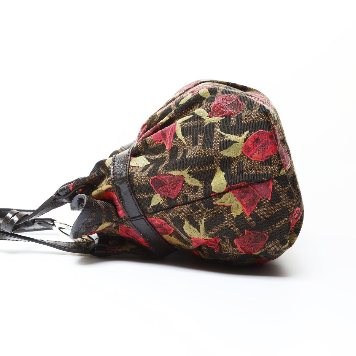 Fendi Handbag Zucca Canvas Rose Pattern — view 4