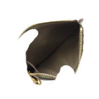 Loewe Pebble Coin Card Holder Purse Grain Calf Leather Dark Brown — view 5