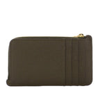 Loewe Pebble Coin Card Holder Purse Grain Calf Leather Dark Brown — view 2