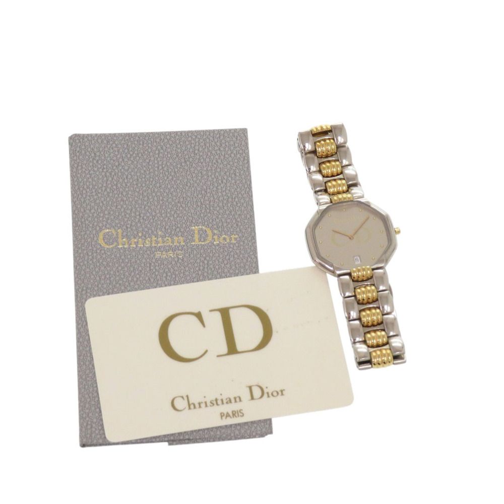 Dior Octagon 45.204 SS Silver Gold Quartz Watch — view 2