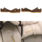 Prada Triangle Logo 7.5 Suede Brown Sneakers — view 6