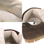 Prada Triangle Logo 7.5 Suede Brown Sneakers — view 9