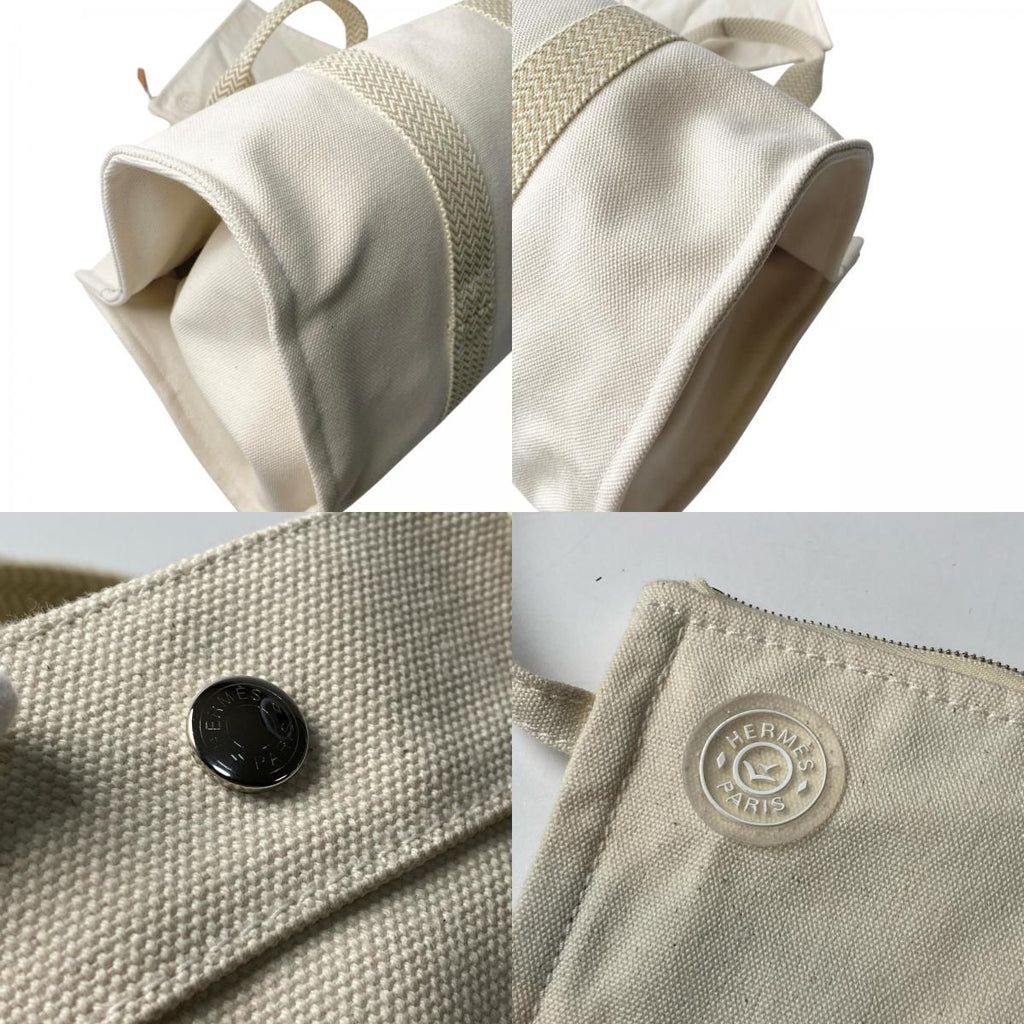 Hermes Cannes MM Canvas Tote — view 9