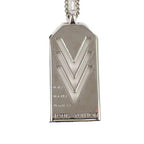 Louis Vuitton Pendant Necklace Vvv Silver Metal Triple V — view 2