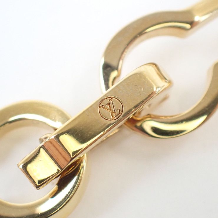 Louis Vuitton Choker Chain Necklace Gold Silver Metal — view 6