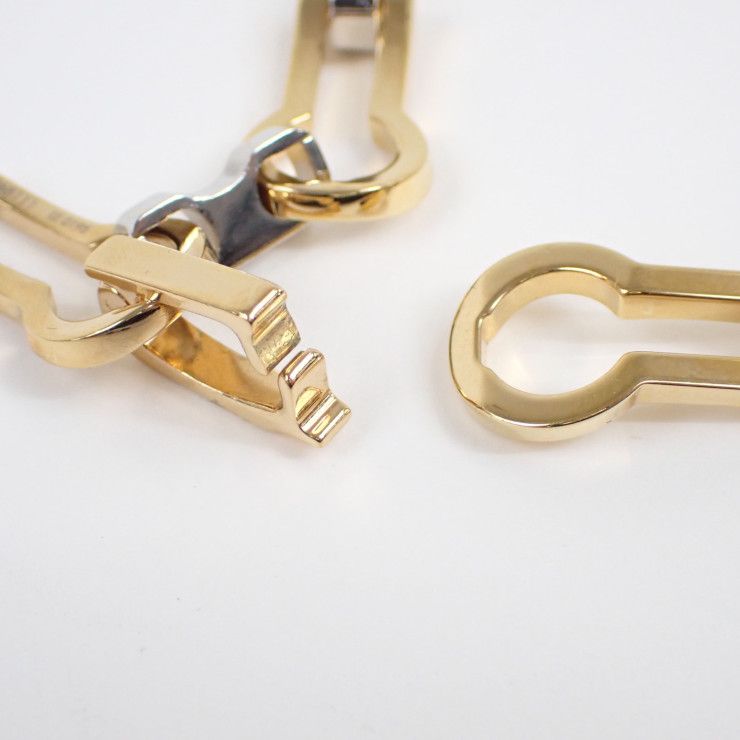 Louis Vuitton Choker Chain Necklace Gold Silver Metal — view 5