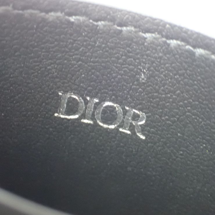 Dior Card Case Gravity Holder Black Calfskin — view 5